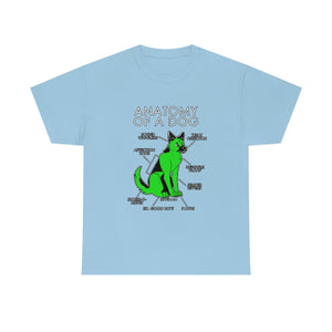 Dog Green - T-Shirt T-Shirt Artworktee Light Blue S 