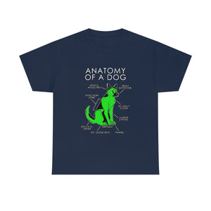 Dog Green - T-Shirt T-Shirt Artworktee Navy Blue S 