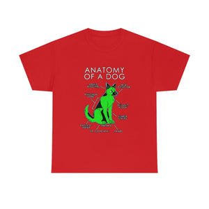 Dog Green - T-Shirt T-Shirt Artworktee Red S 