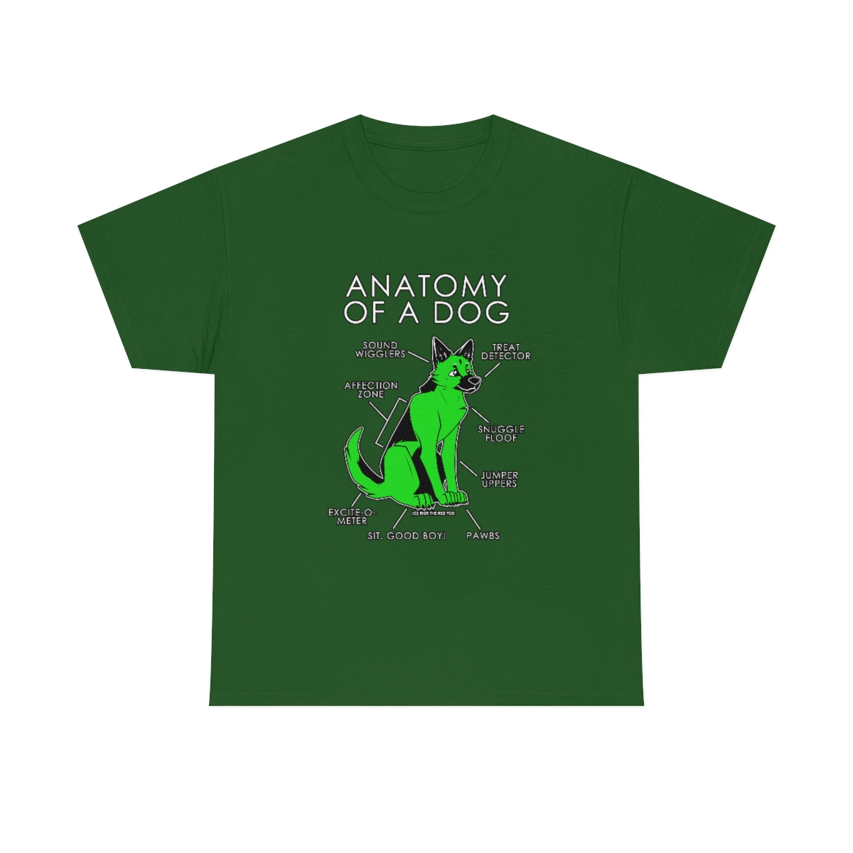 Dog Green - T-Shirt T-Shirt Artworktee Green S 
