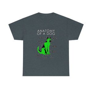 Dog Green - T-Shirt T-Shirt Artworktee Dark Heather S 
