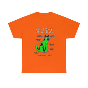 Dog Green - T-Shirt T-Shirt Artworktee Orange S 