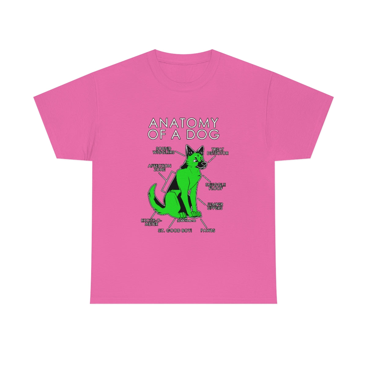 Dog Green - T-Shirt T-Shirt Artworktee Pink S 