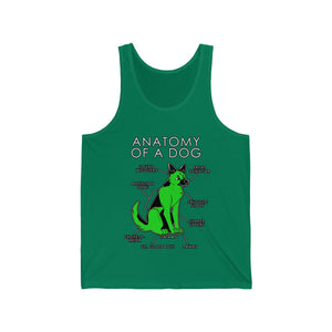 Dog Green - Tank Top Tank Top Artworktee Green XS 