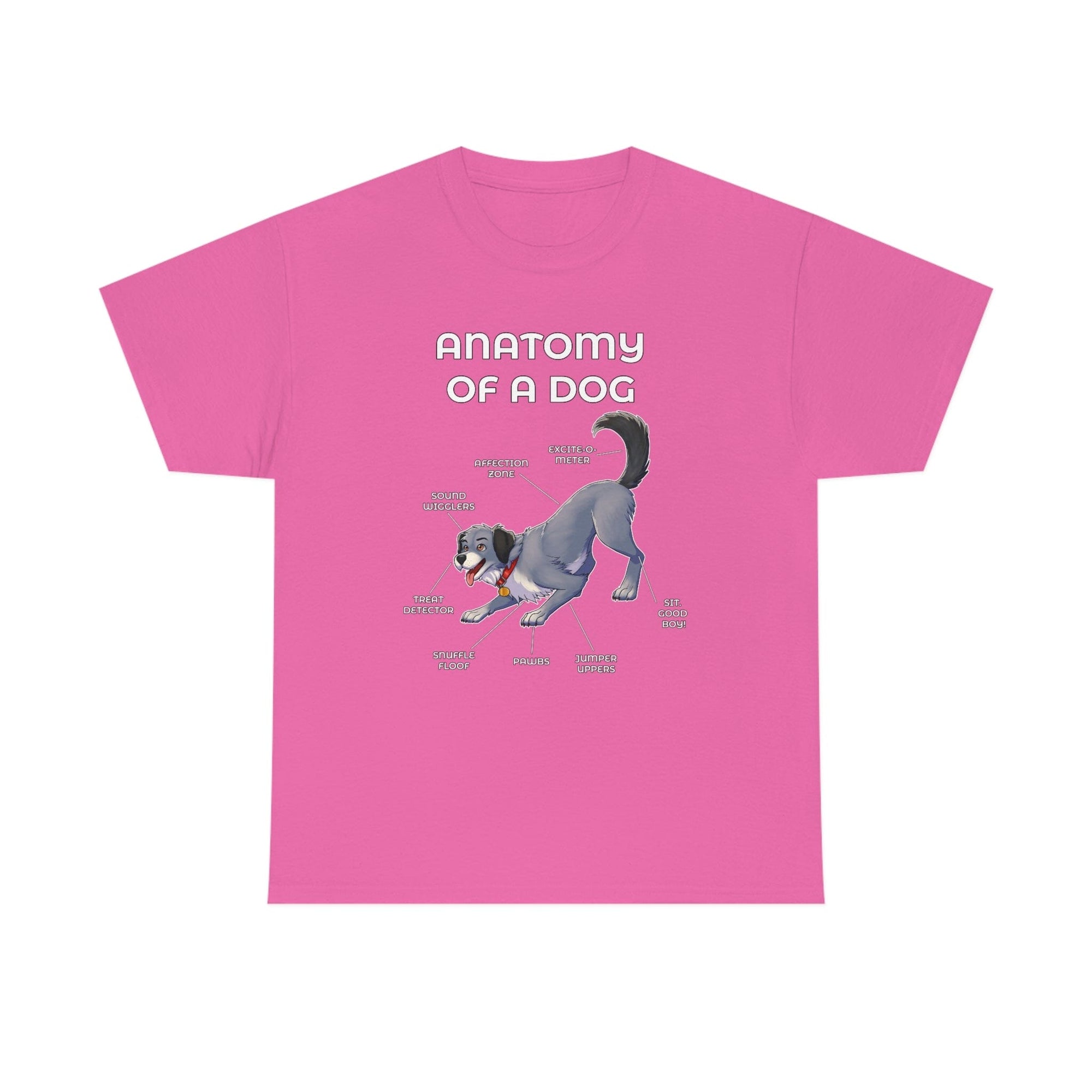 Dog Grey - T-Shirt T-Shirt Artworktee Pink S 