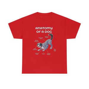 Dog Grey - T-Shirt T-Shirt Artworktee Red S 