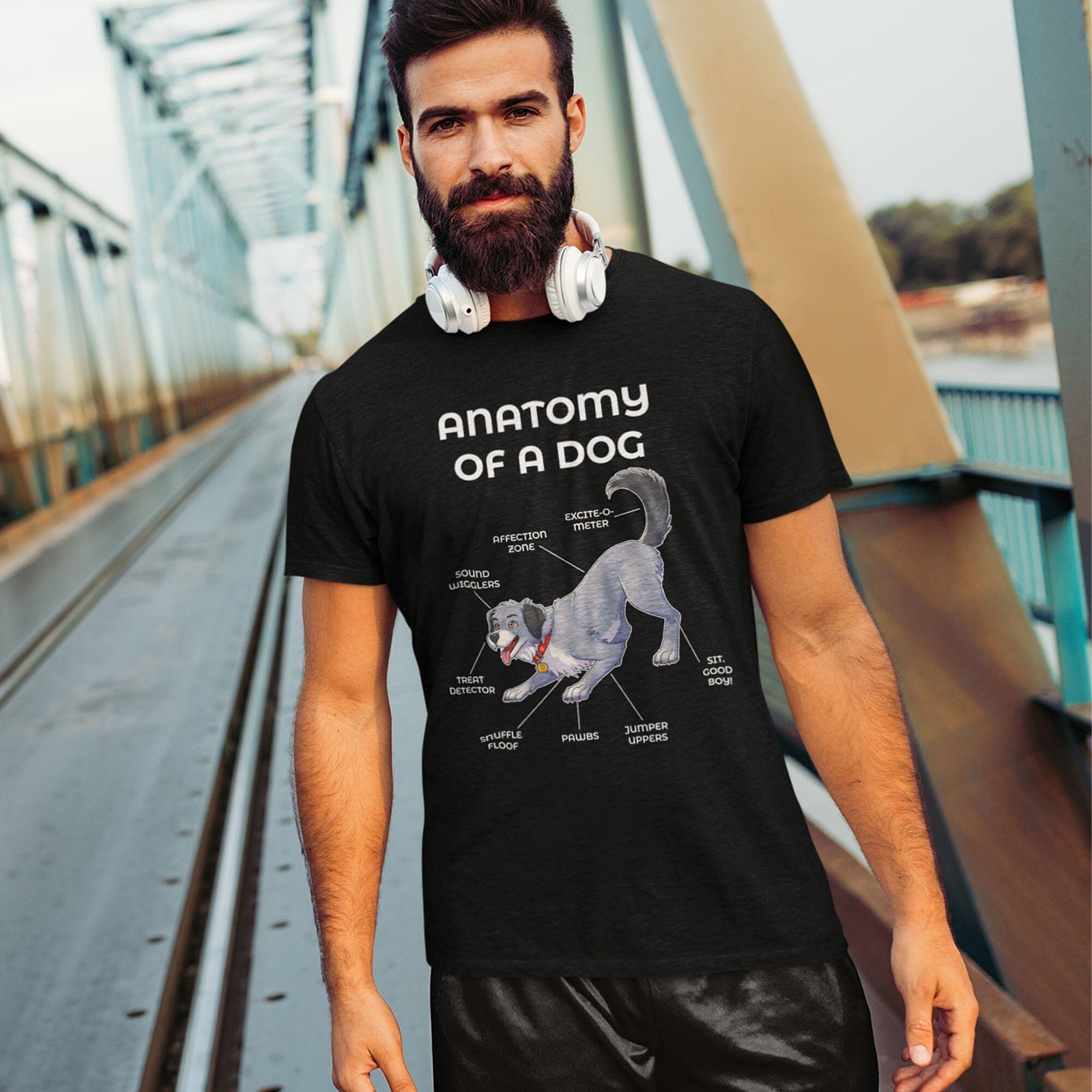 Dog Grey - T-Shirt T-Shirt Artworktee 