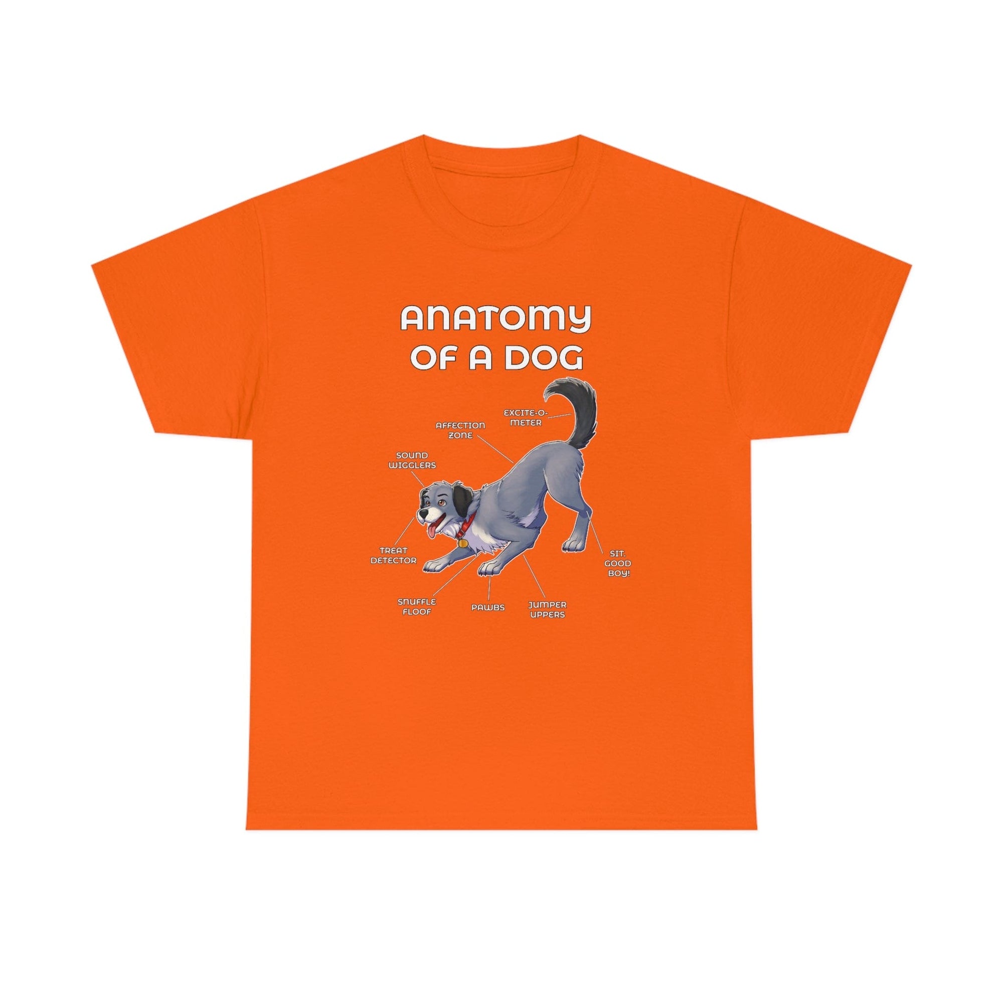 Dog Grey - T-Shirt T-Shirt Artworktee Orange S 