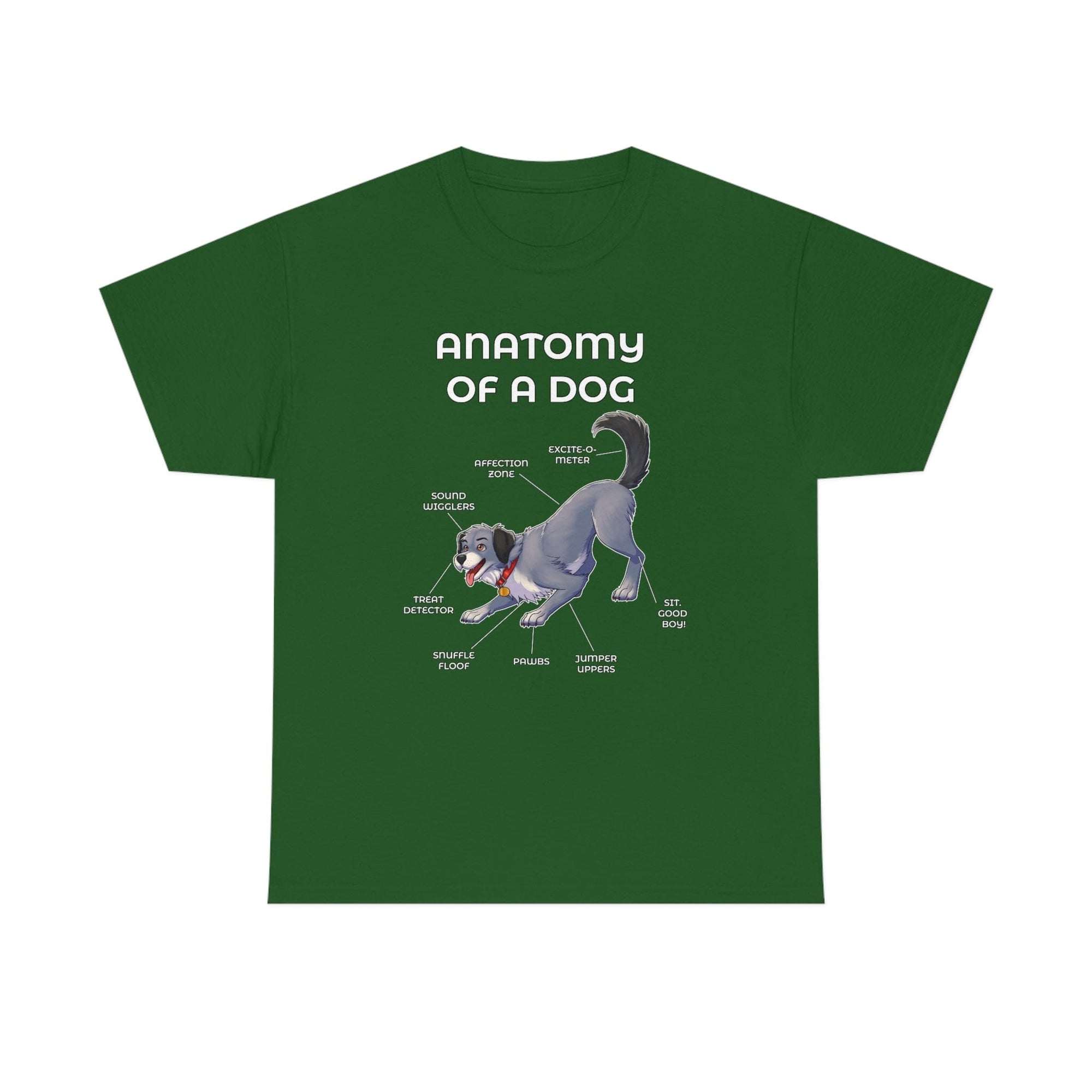 Dog Grey - T-Shirt T-Shirt Artworktee Green S 