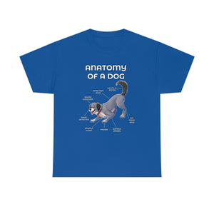 Dog Grey - T-Shirt T-Shirt Artworktee Royal Blue S 
