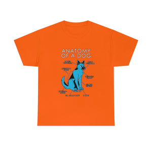 Dog Light Blue - T-Shirt T-Shirt Artworktee Orange S 