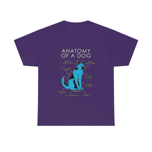 Dog Light Blue - T-Shirt T-Shirt Artworktee Purple S 