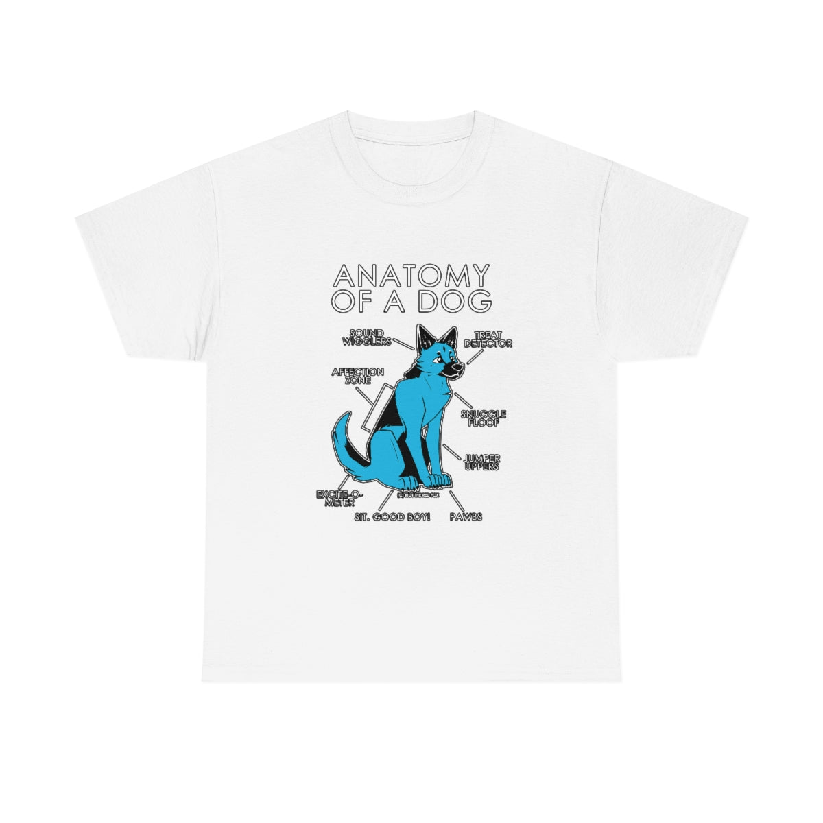 Dog Light Blue - T-Shirt T-Shirt Artworktee White S 