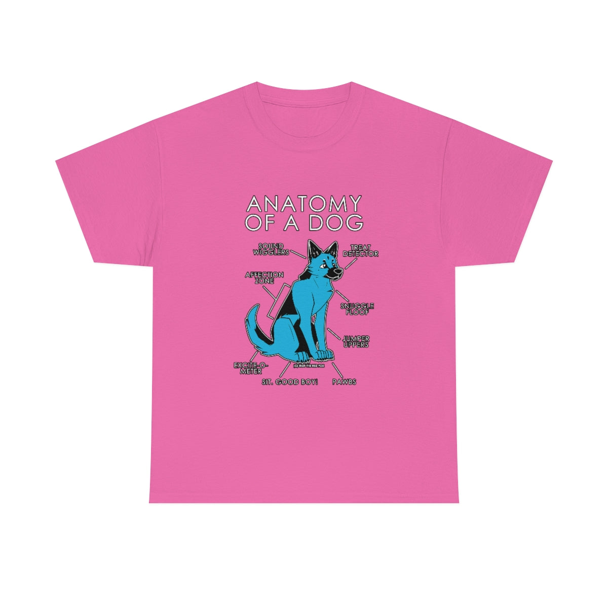 Dog Light Blue - T-Shirt T-Shirt Artworktee Pink S 