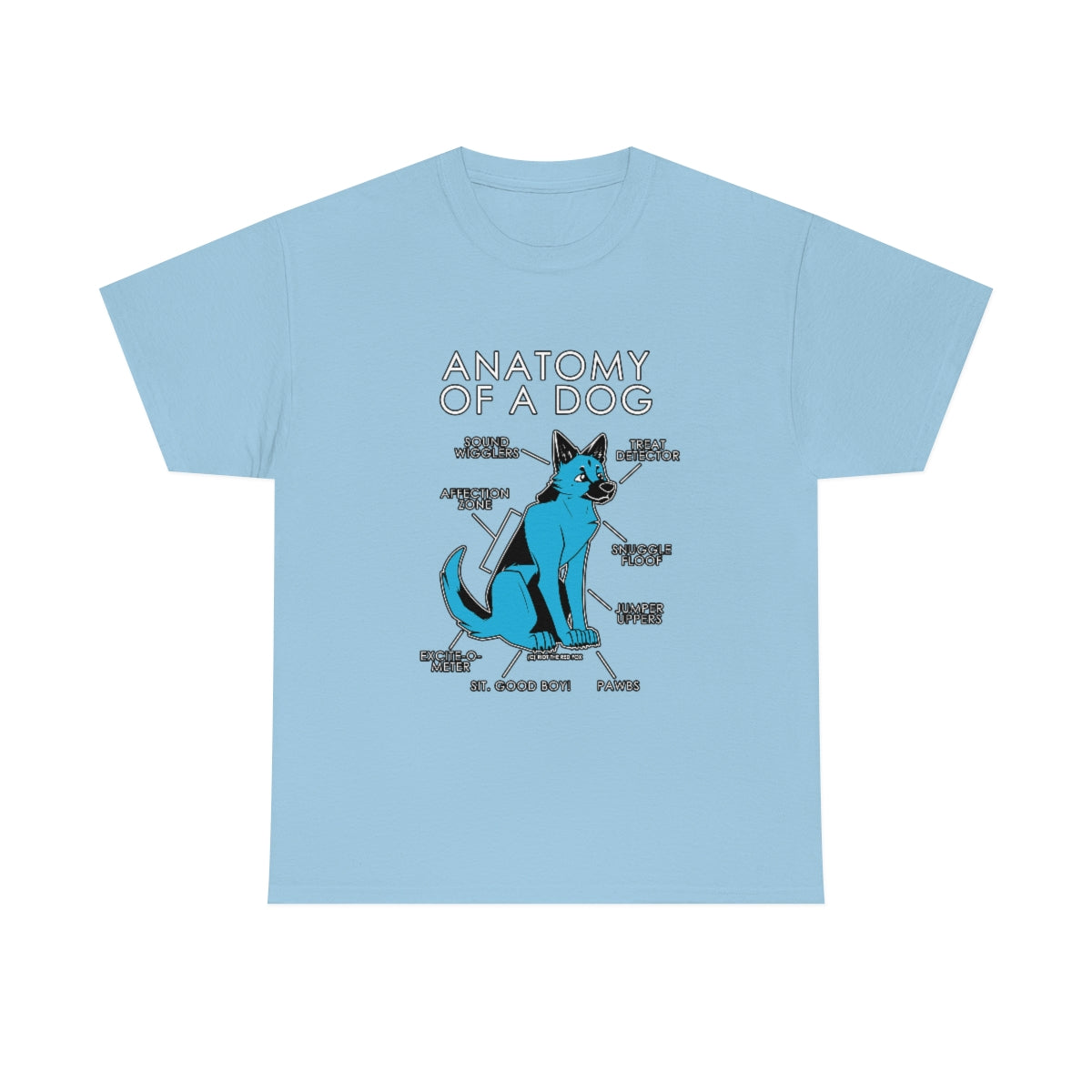 Dog Light Blue - T-Shirt T-Shirt Artworktee Light Blue S 