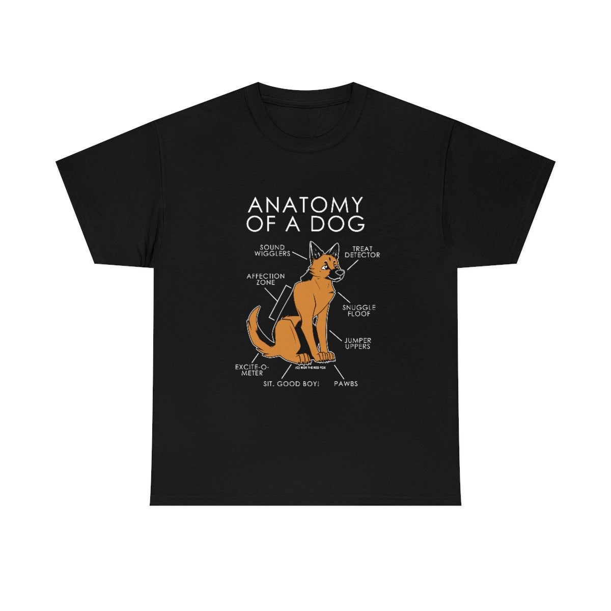 Dog Orange - T-Shirt T-Shirt Artworktee Black S 