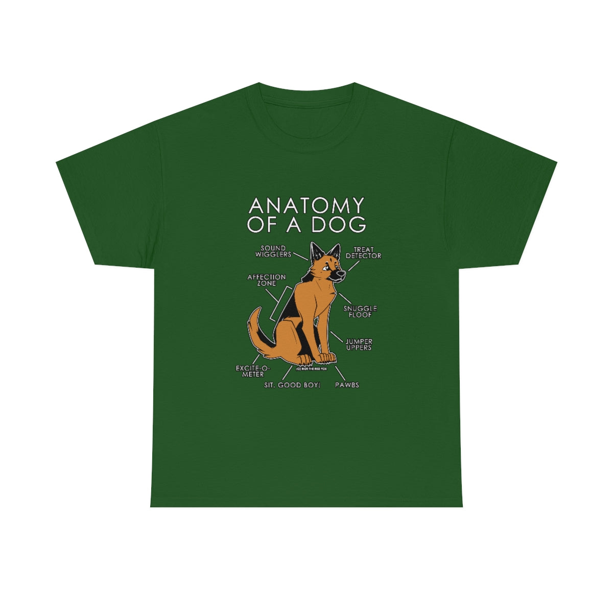 Dog Orange - T-Shirt T-Shirt Artworktee Green S 