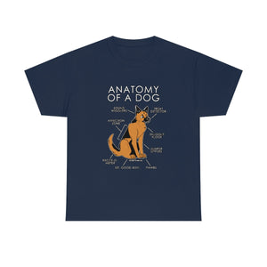 Dog Orange - T-Shirt T-Shirt Artworktee Navy Blue S 