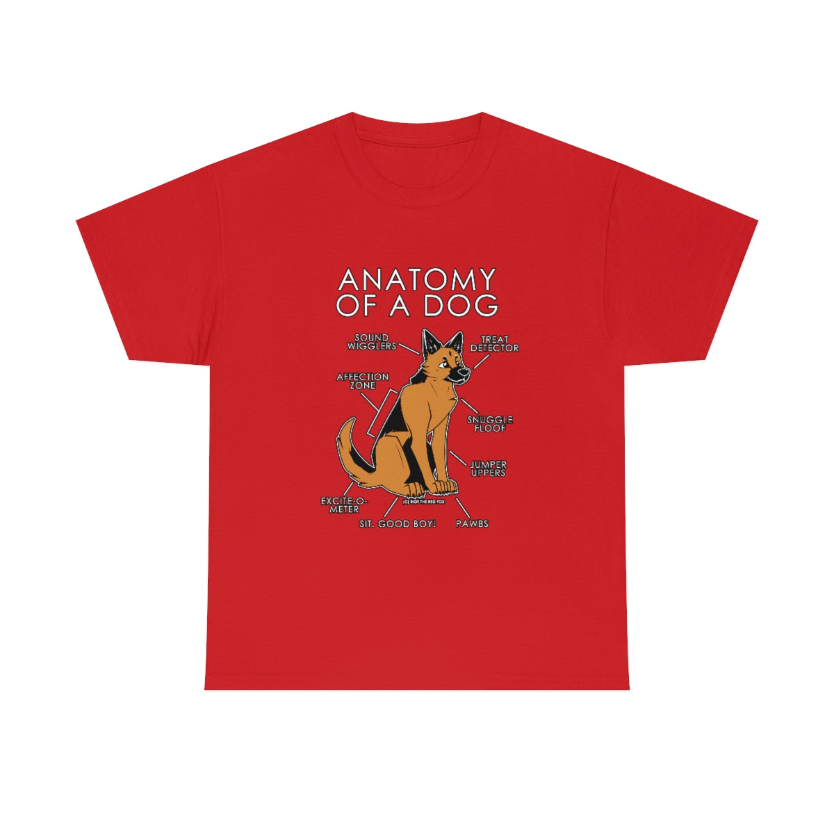 Dog Orange - T-Shirt T-Shirt Artworktee Red S 
