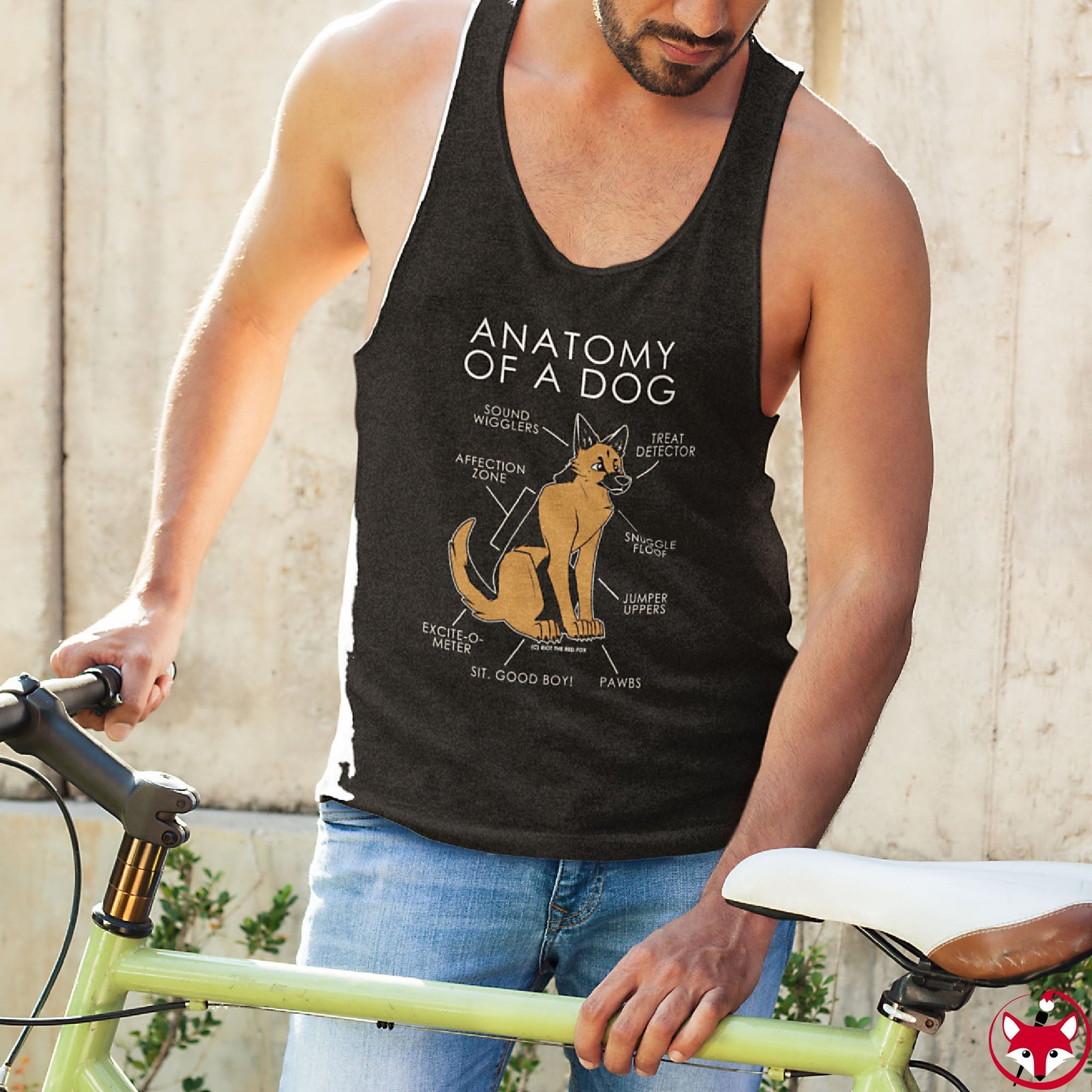 Dog Orange - Tank Top Tank Top Artworktee 