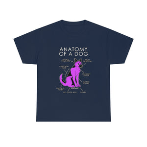 Dog Pink - T-Shirt T-Shirt Artworktee Navy Blue S 