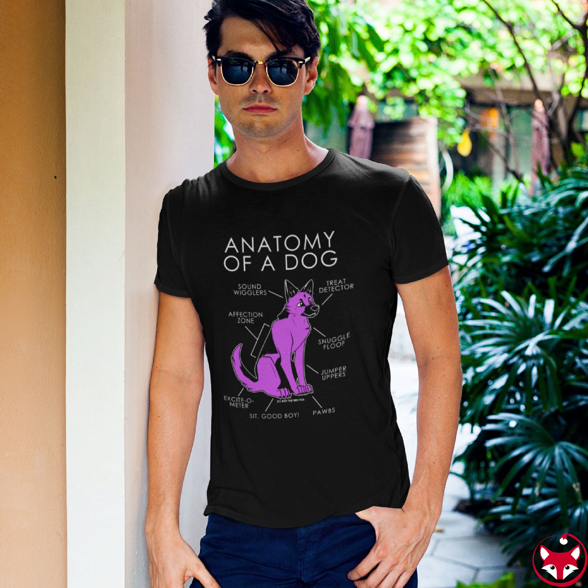 Dog Pink - T-Shirt T-Shirt Artworktee 