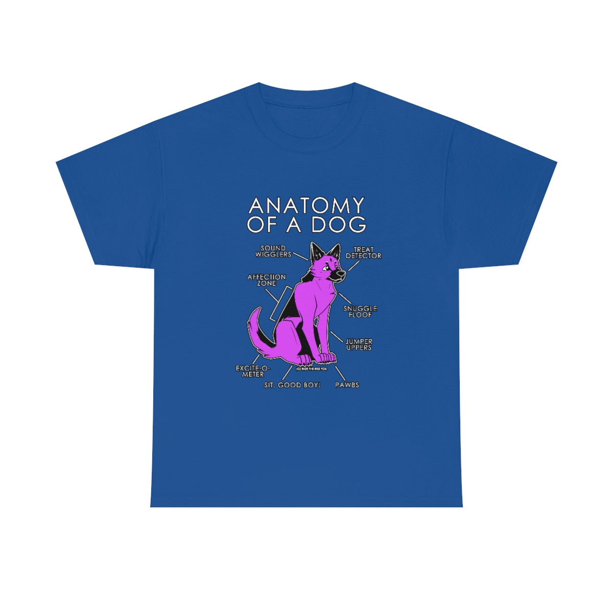 Dog Pink - T-Shirt T-Shirt Artworktee Royal Blue S 