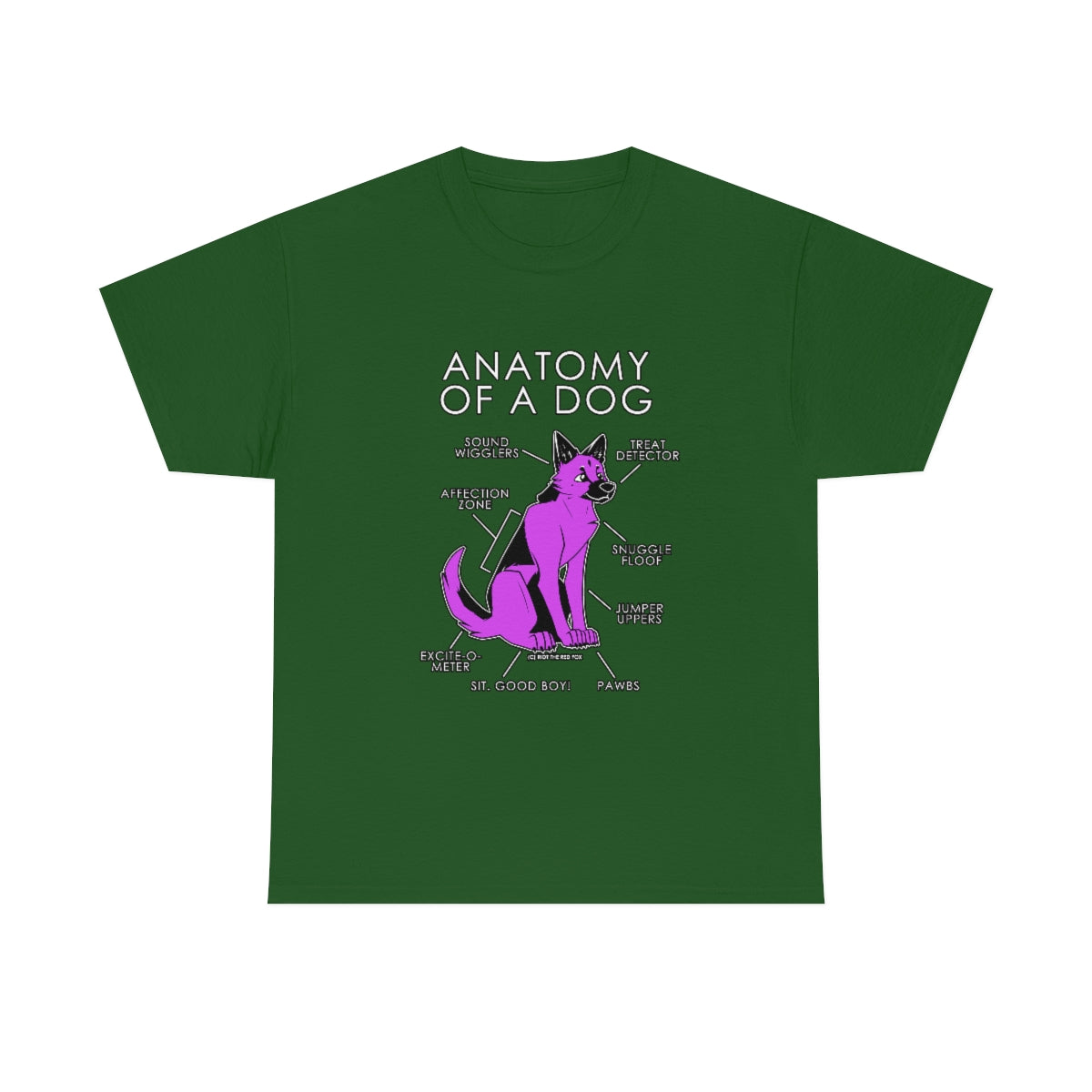 Dog Pink - T-Shirt T-Shirt Artworktee Green S 