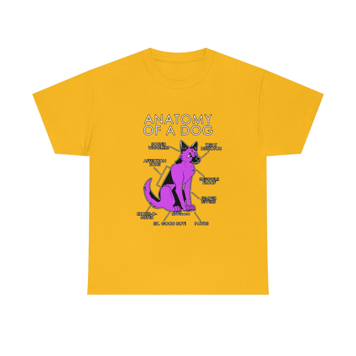 Dog Pink - T-Shirt T-Shirt Artworktee Gold S 