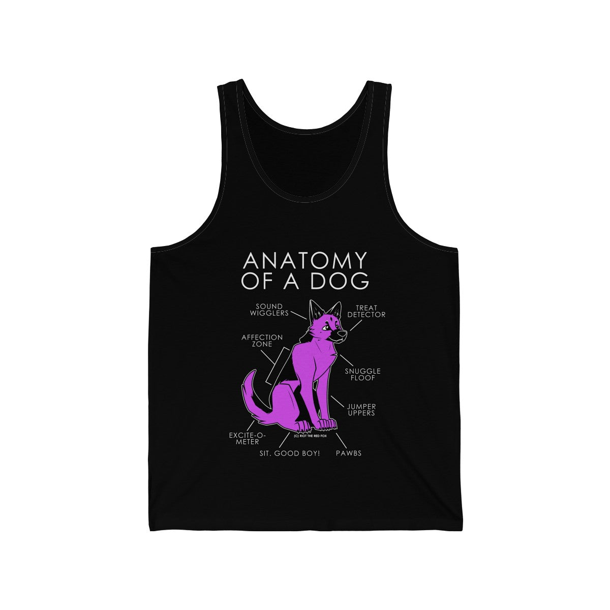 Dog Pink - Tank Top Tank Top Artworktee Black XS 