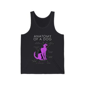 Dog Pink - Tank Top Tank Top Artworktee Dark Grey XS 