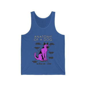 Dog Pink - Tank Top Tank Top Artworktee Royal Blue XS 