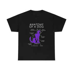 Dog Purple - T-Shirt T-Shirt Artworktee Black S 