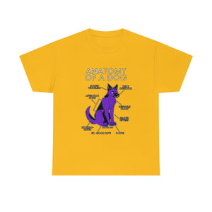 Dog Purple - T-Shirt T-Shirt Artworktee Gold S 