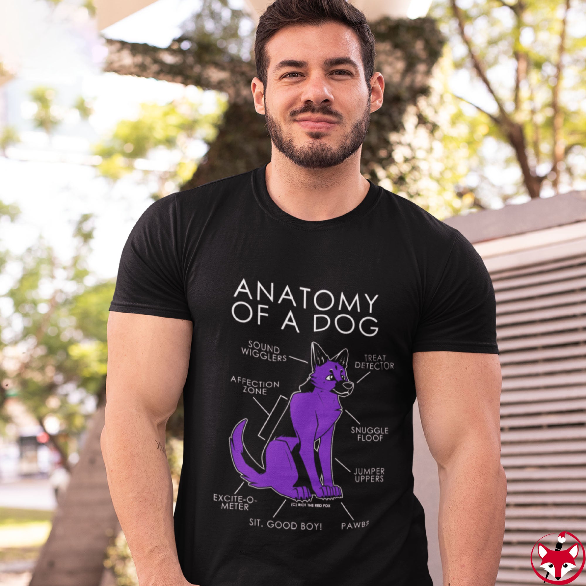 Dog Purple - T-Shirt T-Shirt Artworktee 