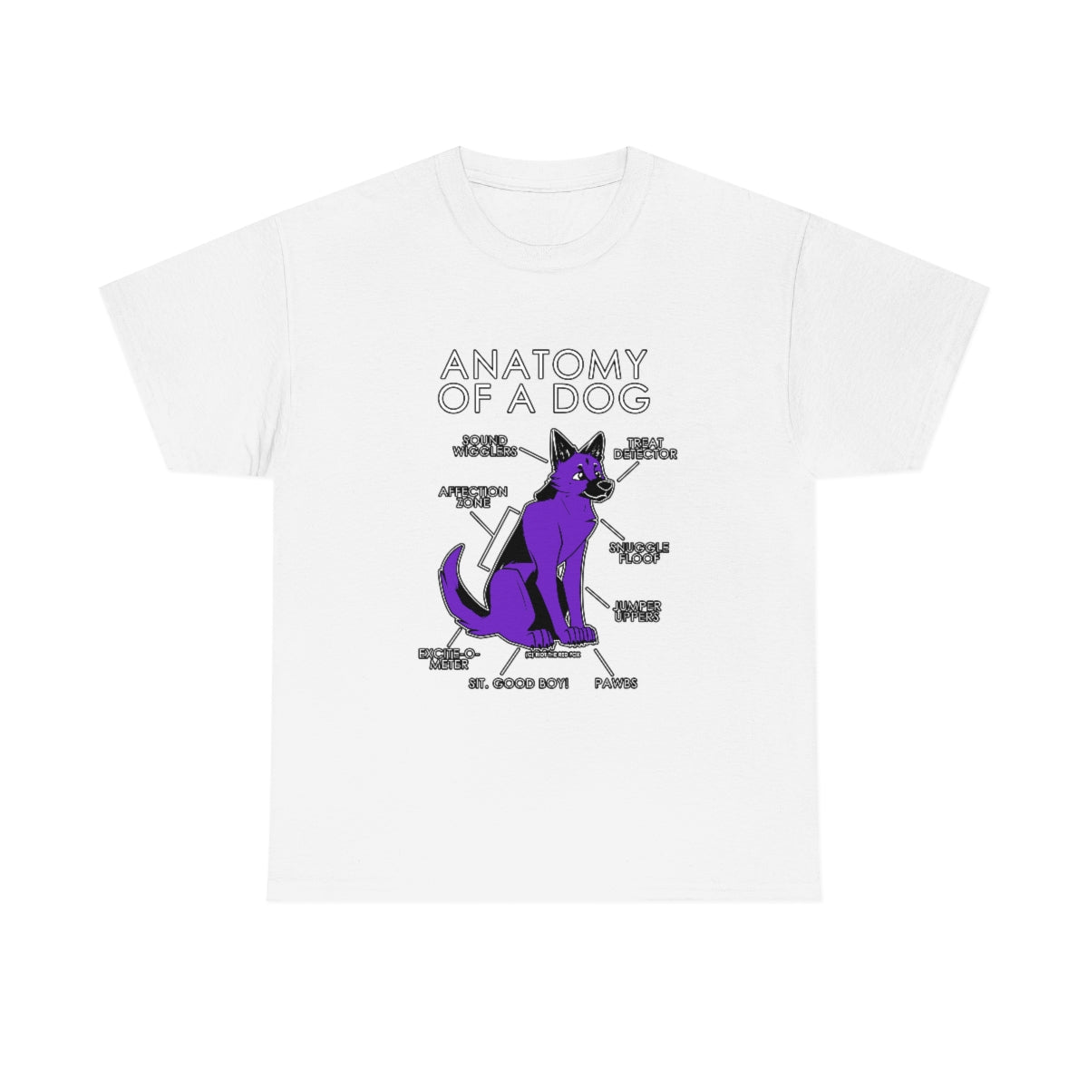 Dog Purple - T-Shirt T-Shirt Artworktee White S 