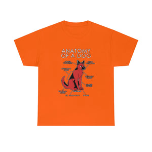 Dog Red - T-Shirt Artworktee Orange S 