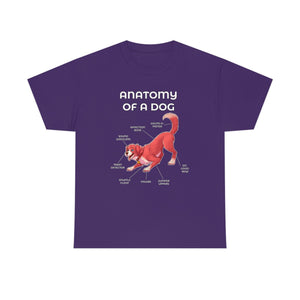 Dog Red - T-Shirt T-Shirt Artworktee Purple S 