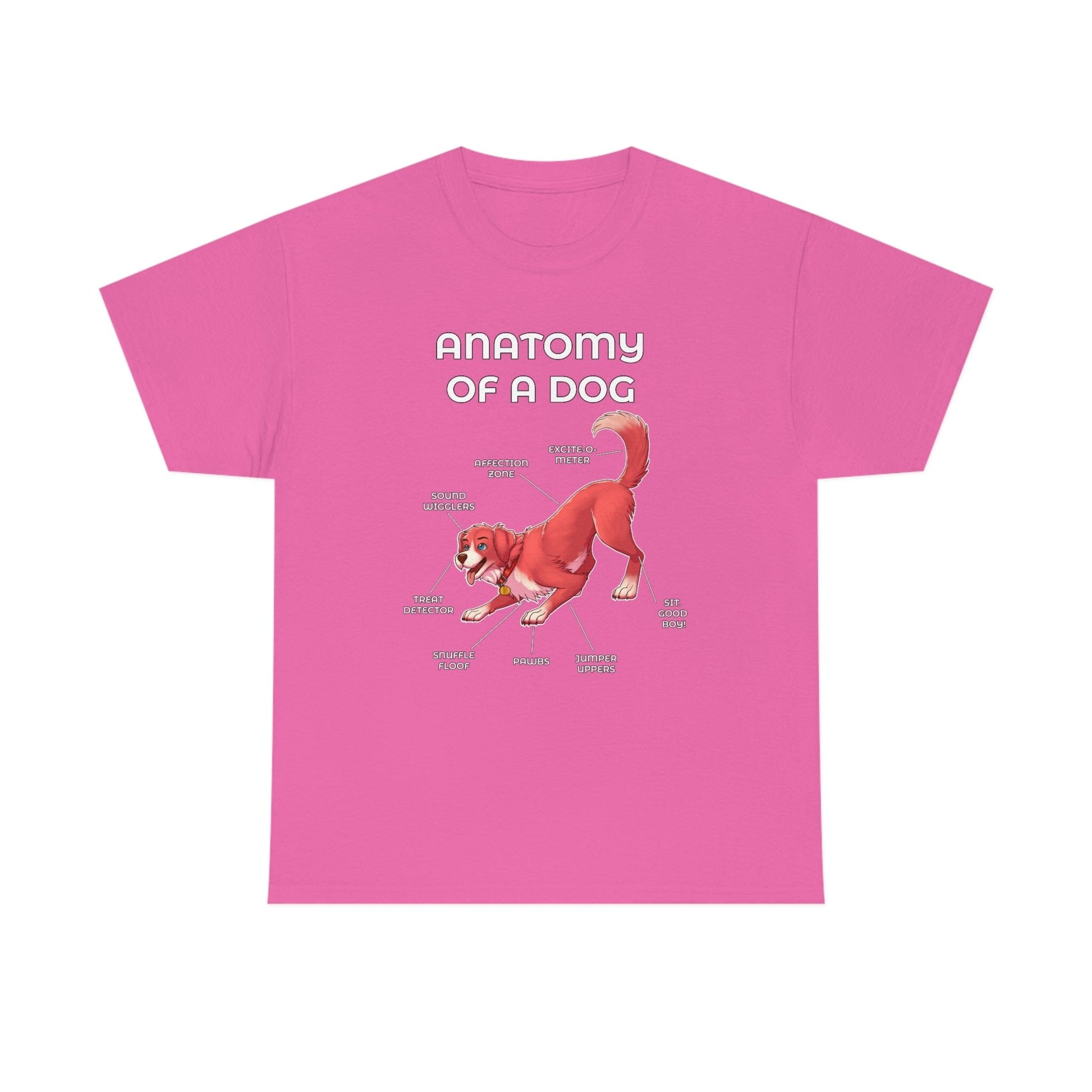 Dog Red - T-Shirt T-Shirt Artworktee Pink S 