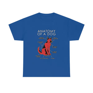 Dog Red - T-Shirt Artworktee Royal Blue S 