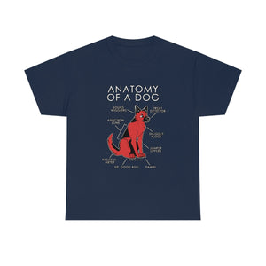 Dog Red - T-Shirt Artworktee Navy Blue S 