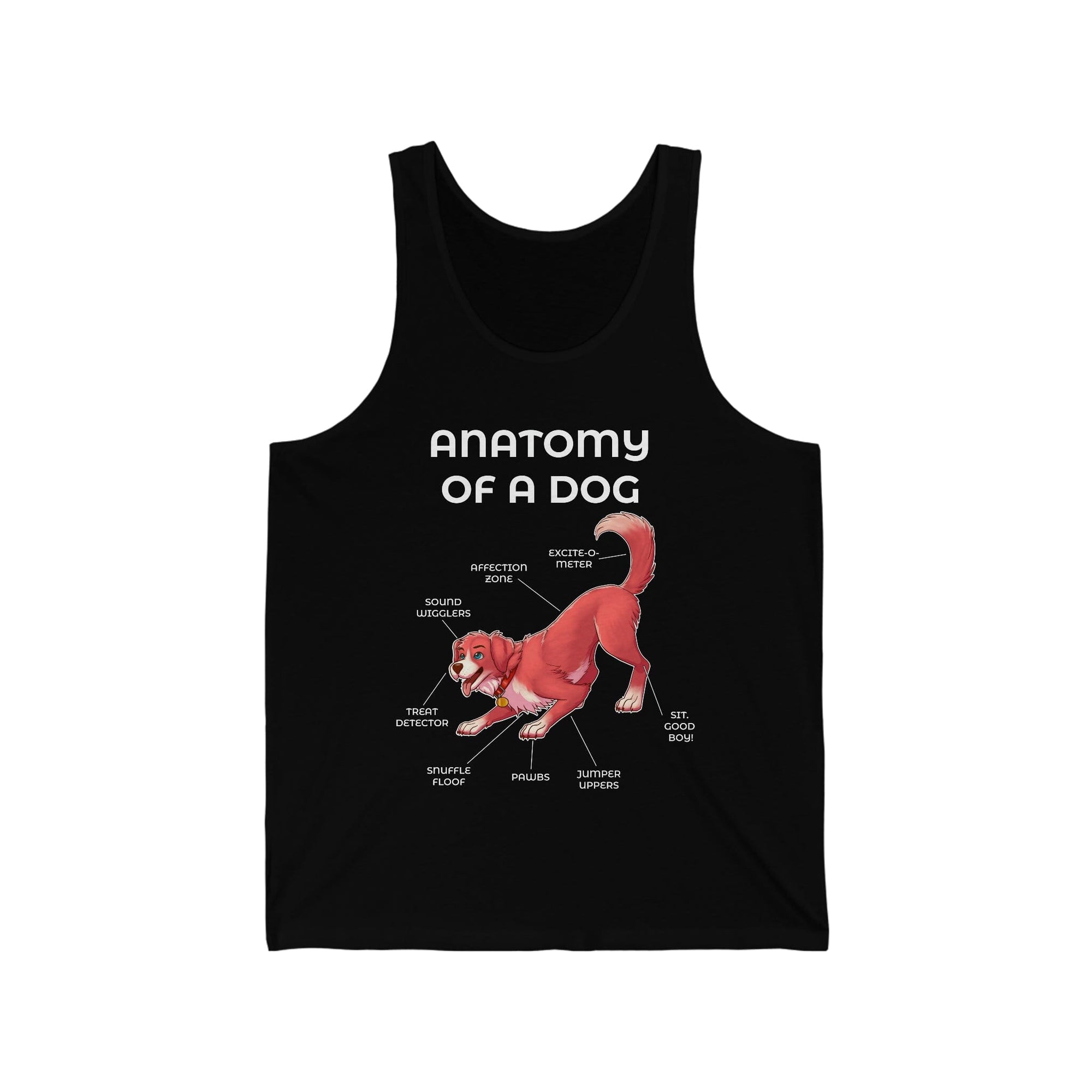 Dog Red - Tank Top Tank Top Artworktee Black XS 