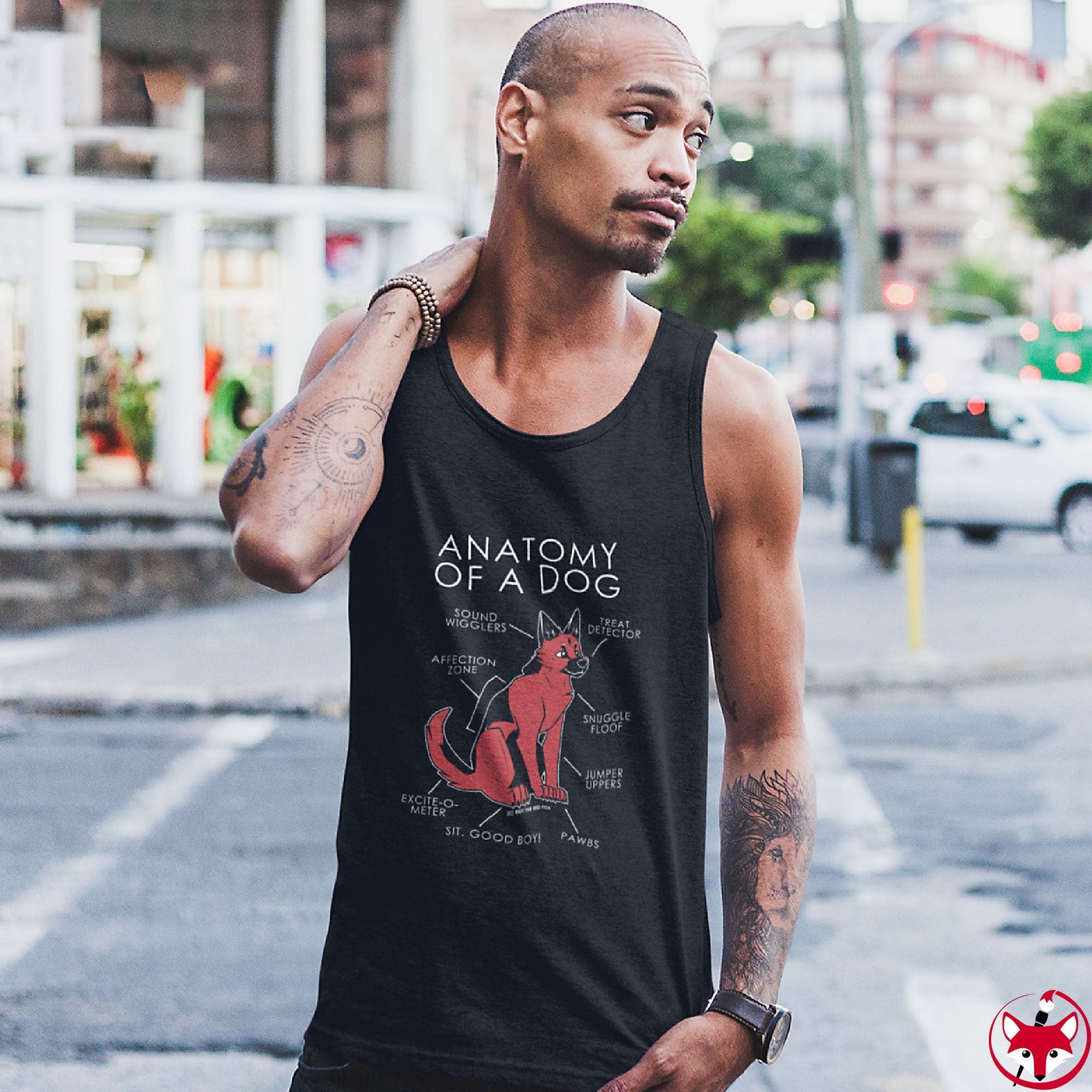 Dog Red - Tank Top Tank Top Artworktee 