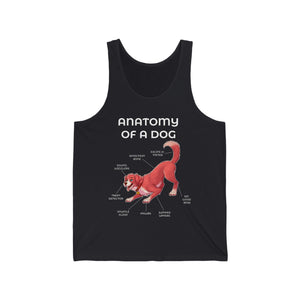 Dog Red - Tank Top Tank Top Artworktee Dark Grey XS 