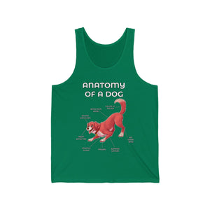 Dog Red - Tank Top Tank Top Artworktee Green XS 