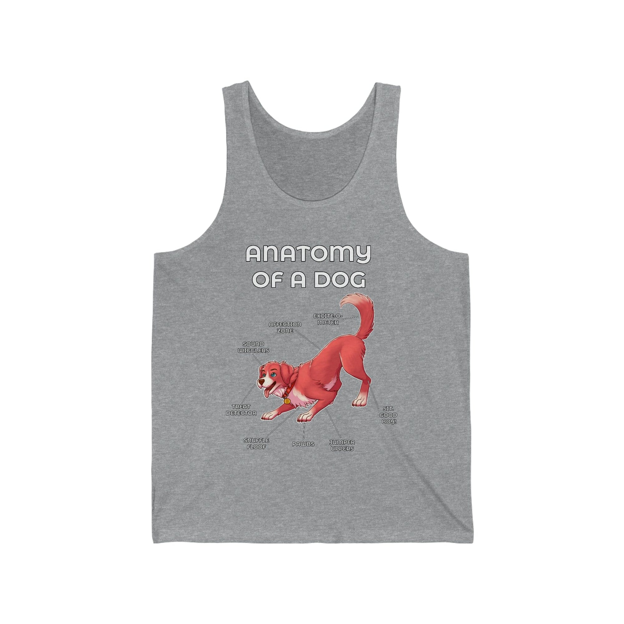 Dog Red - Tank Top Tank Top Artworktee Heather XS 