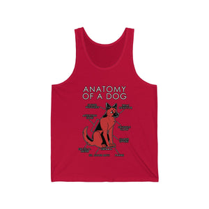Dog Red - Tank Top Tank Top Artworktee Red XS 