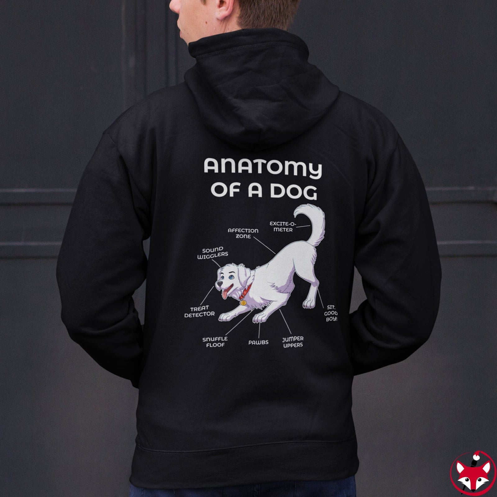 Dog White - Hoodie Hoodie Artworktee 