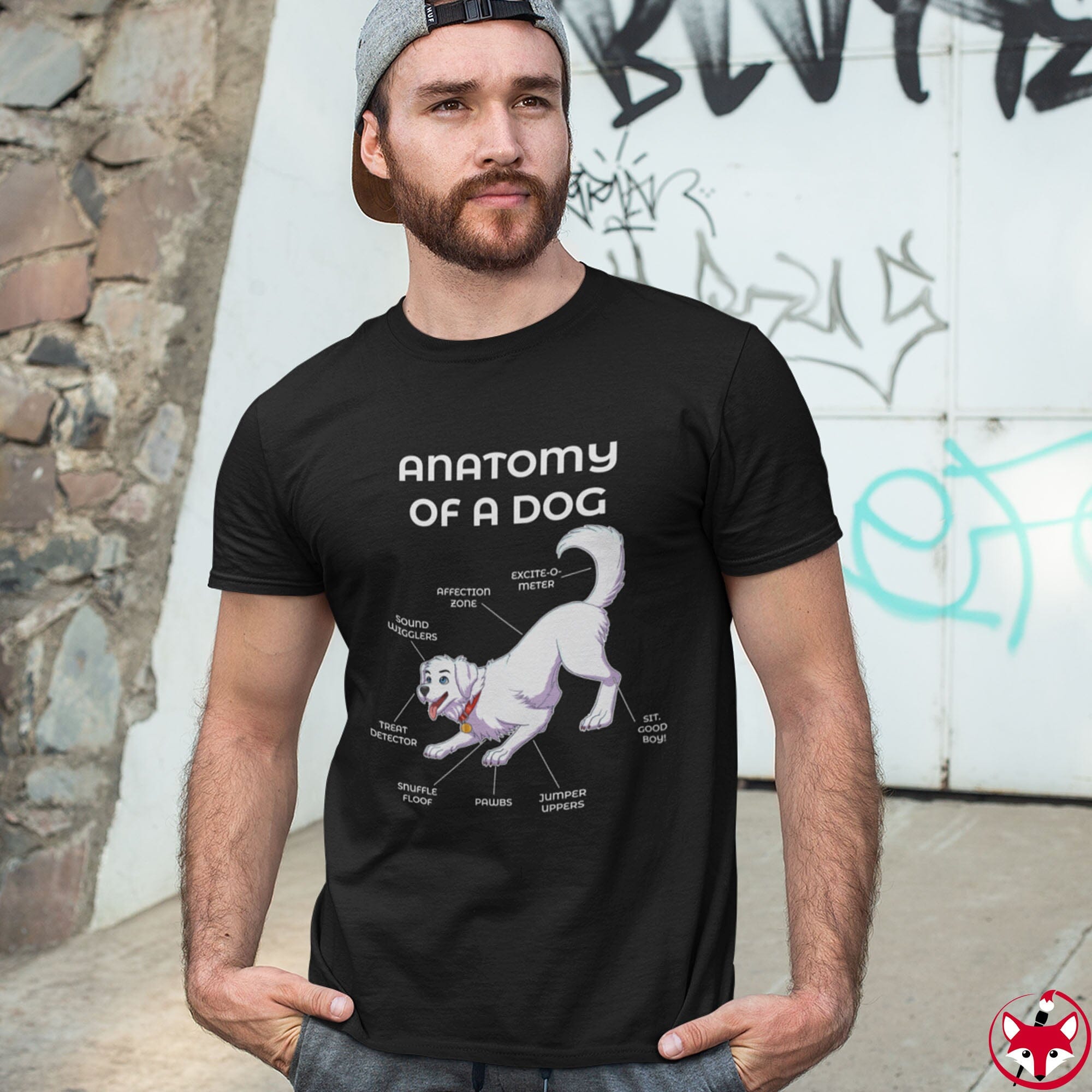 Dog White - T-Shirt T-Shirt Artworktee 