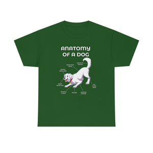 Dog White - T-Shirt T-Shirt Artworktee Green S 